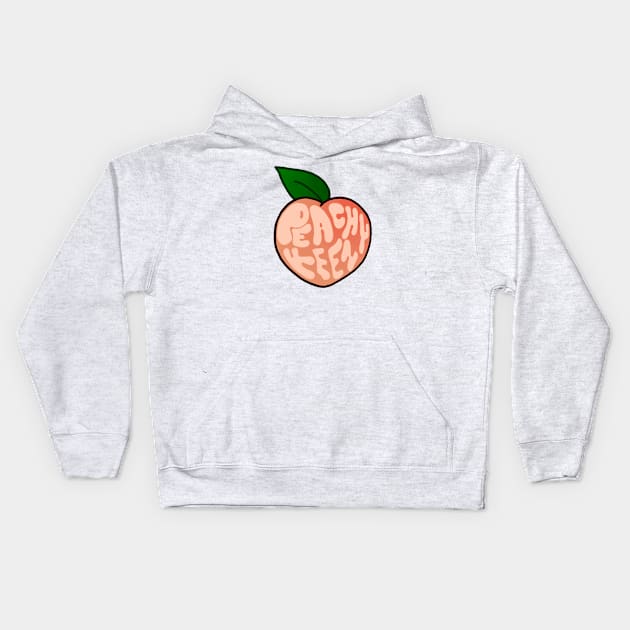 Peachy Keen Kids Hoodie by leawna